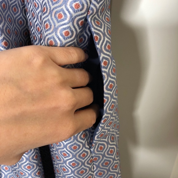 NWOT Gal Meets Glam Cosette Jacquard blue dress 10 - Picture 7 of 11